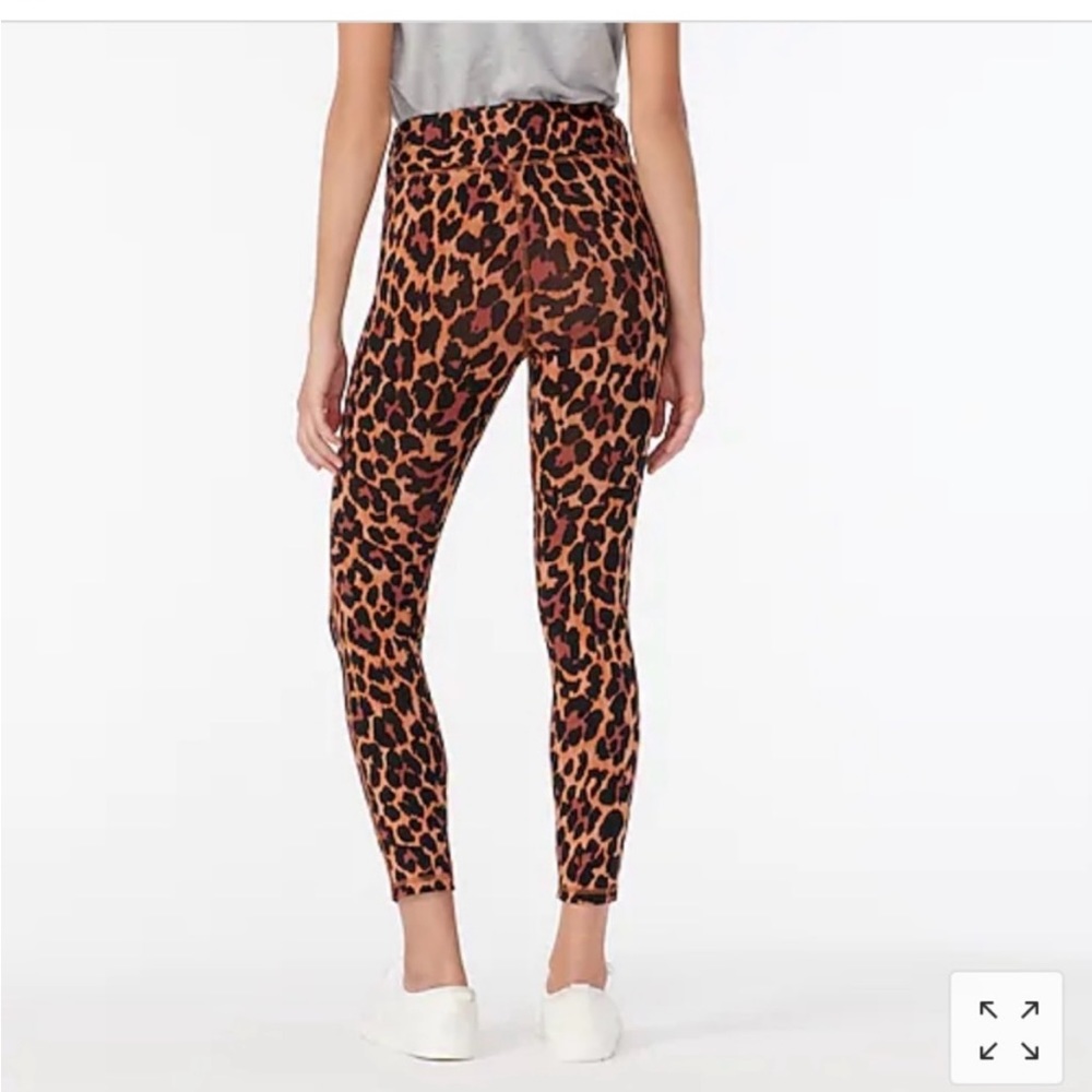 J Crew weekend leopard print leggings - Picture 2 of 9